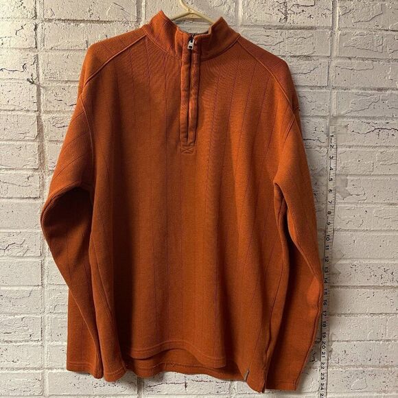 Columbia Other - Columbia Men's Half Zip Long Sleeve Pullover Burnt Orange Large